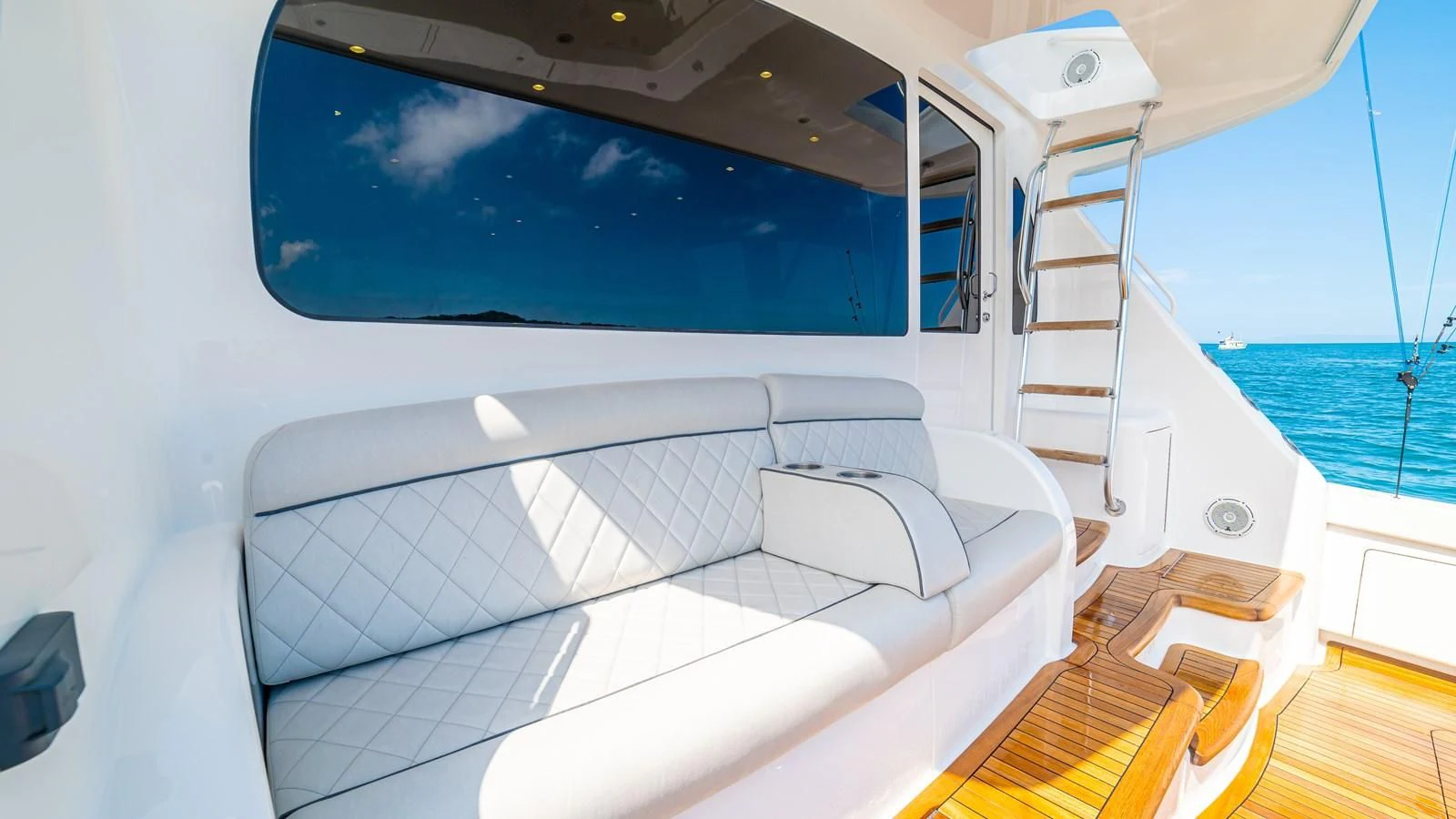 a boat on the water aboard MANA Yacht for Sale