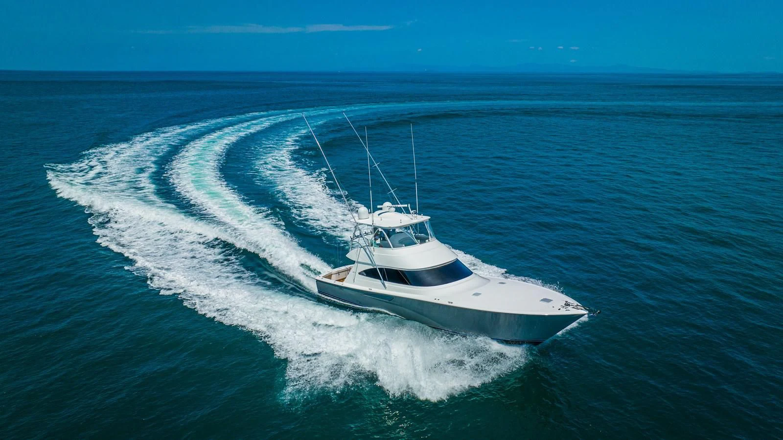a boat on the water aboard MANA Yacht for Sale