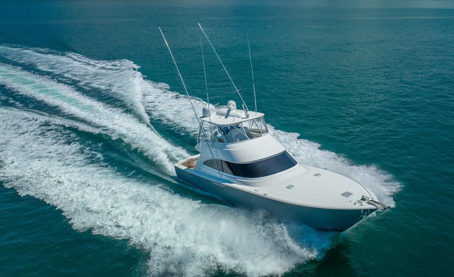 a boat on the water aboard MANA Yacht for Sale