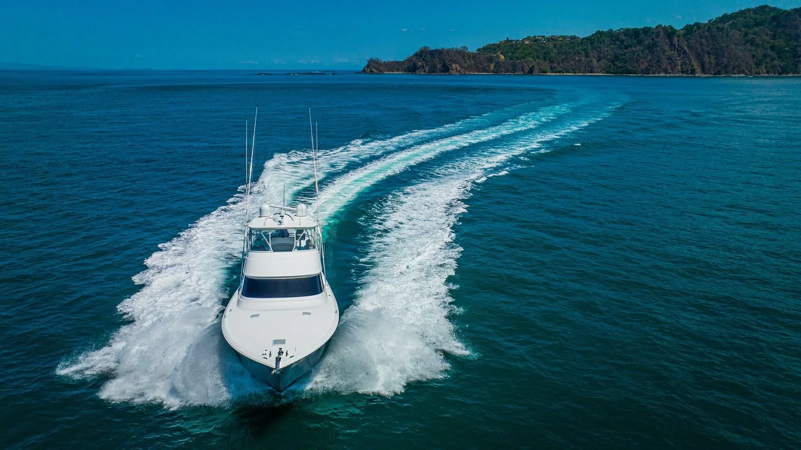 a boat on the water aboard MANA Yacht for Sale