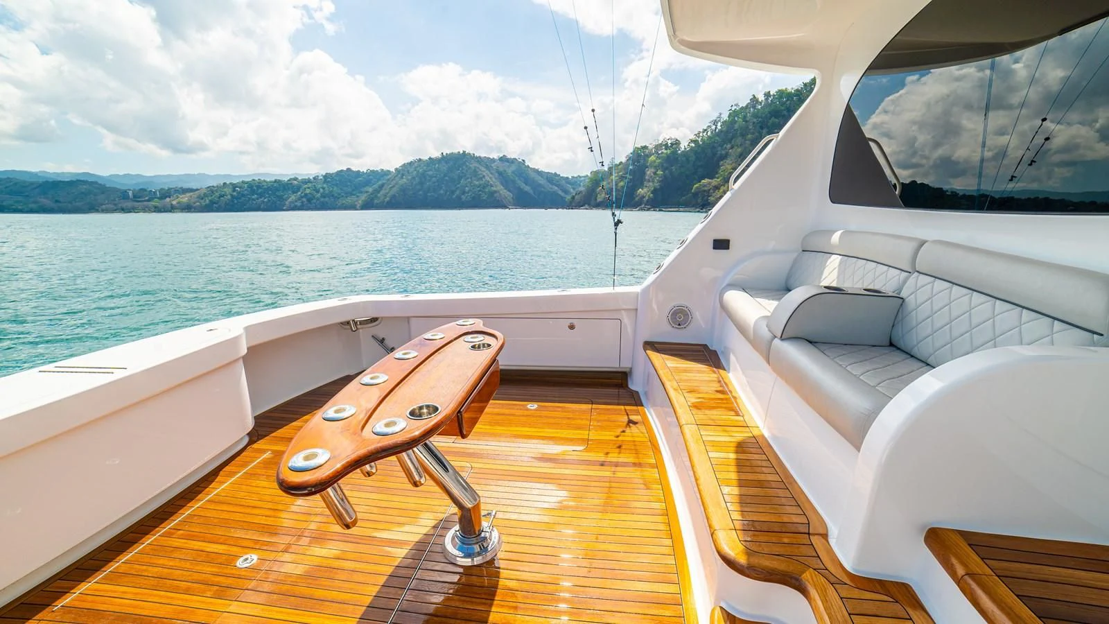 a boat on the water aboard MANA Yacht for Sale