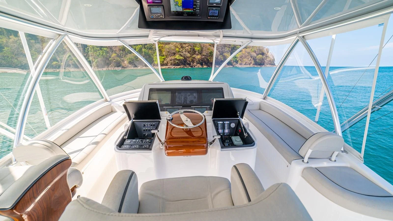 inside of a boat aboard MANA Yacht for Sale