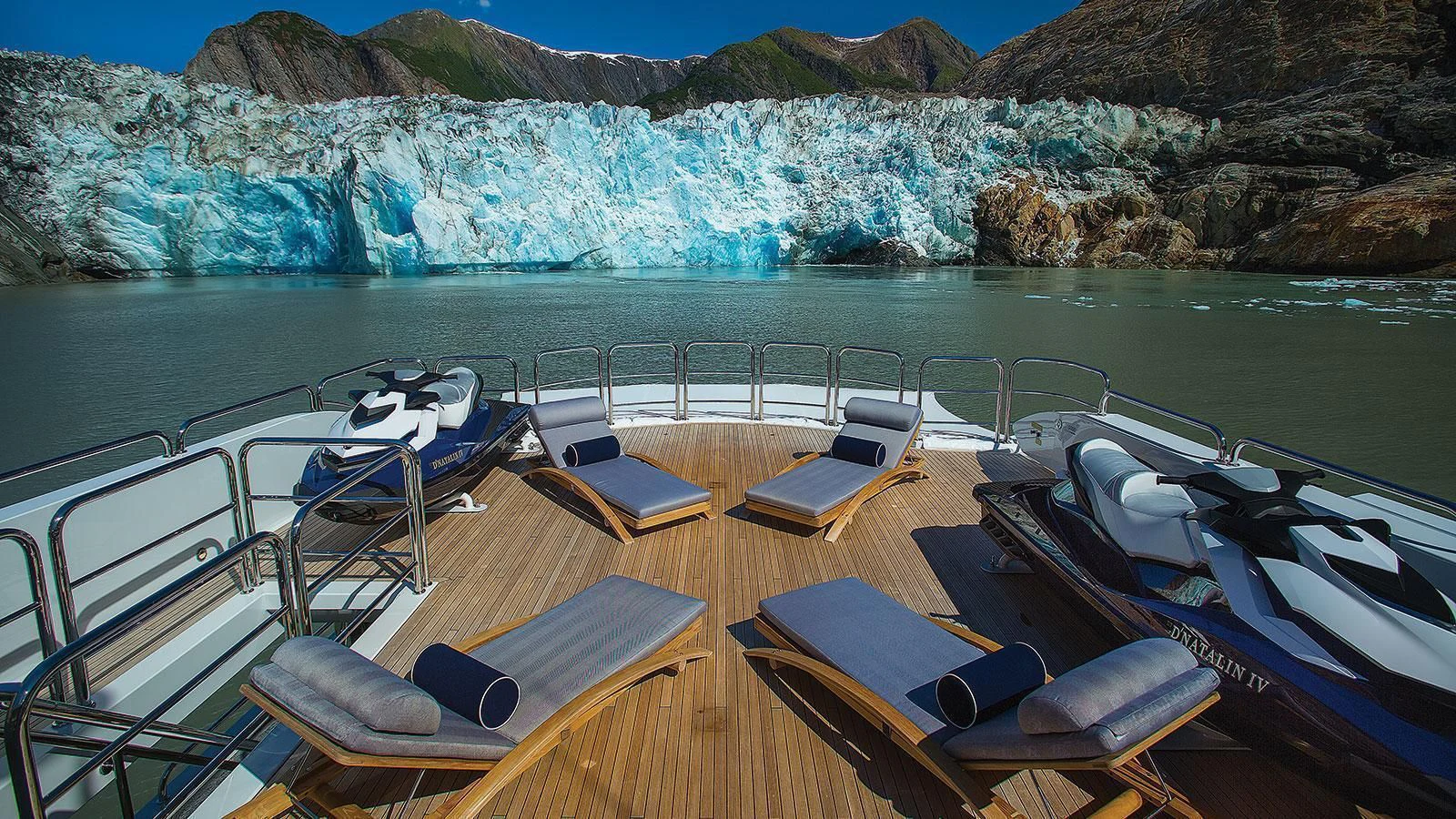 a boat on the water aboard D'NATALIN IV Yacht for Sale