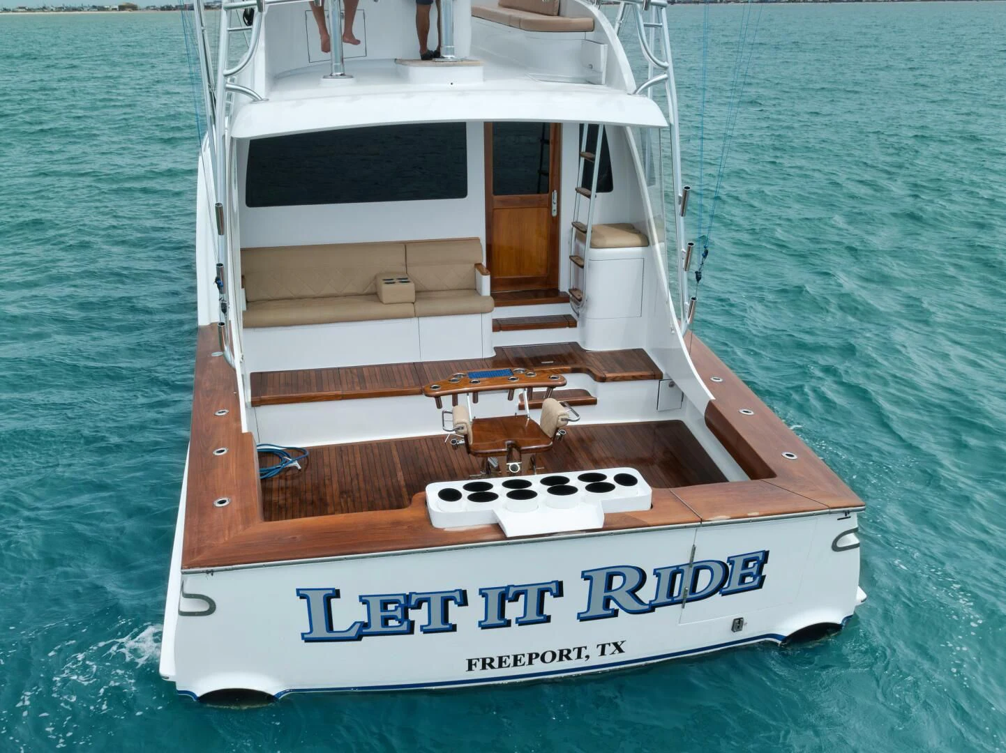 a boat on the water aboard LET  RIDE Yacht for Sale
