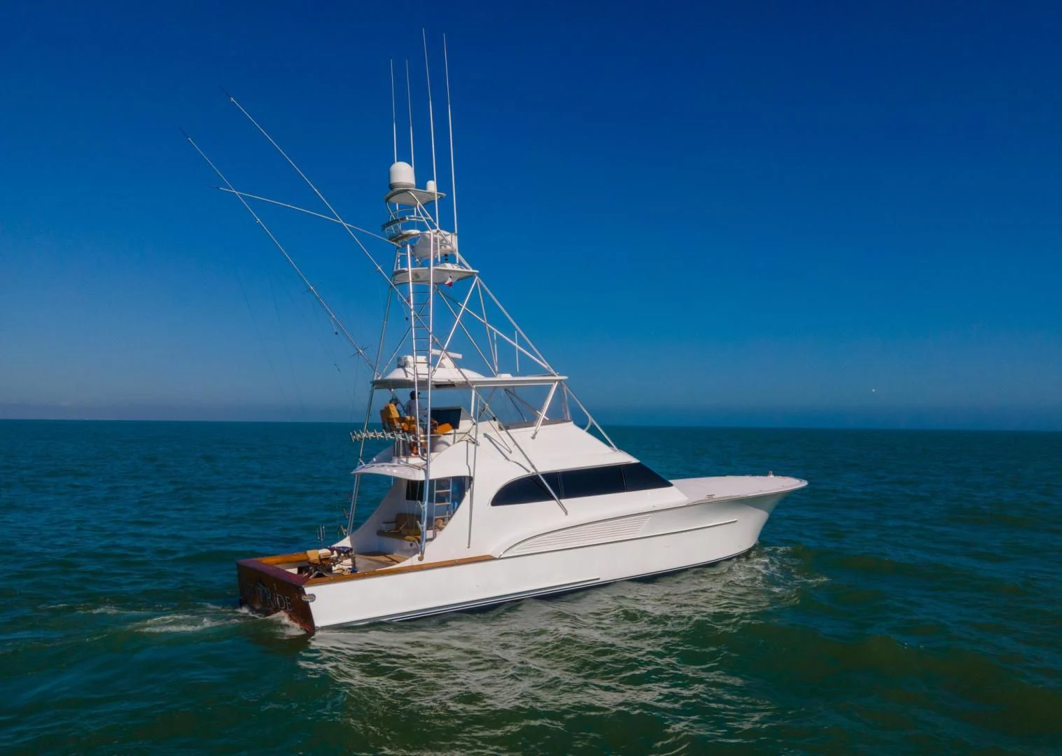 a boat in the water aboard LET  RIDE Yacht for Sale