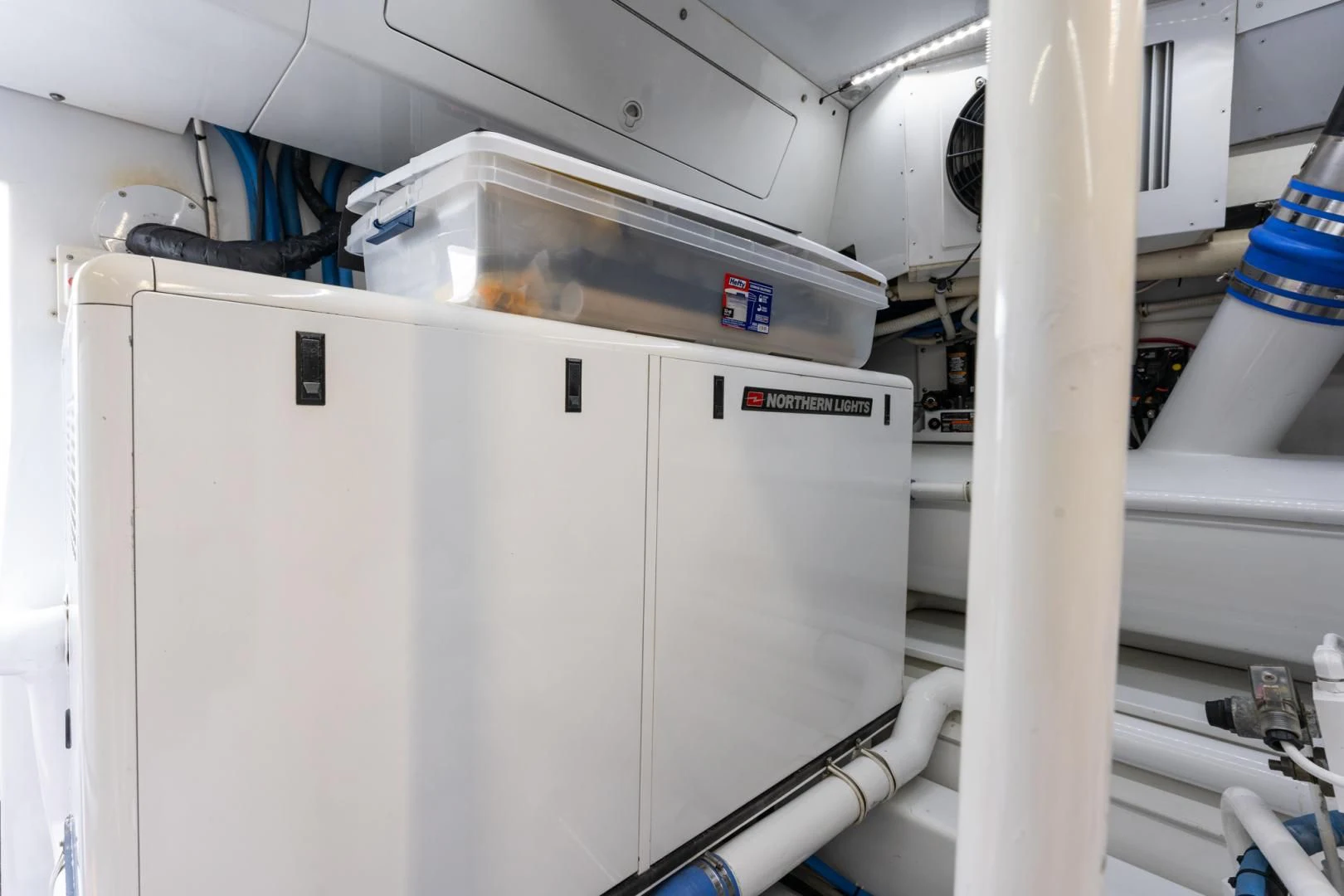 a machine with a clear plastic tube aboard LET  RIDE Yacht for Sale