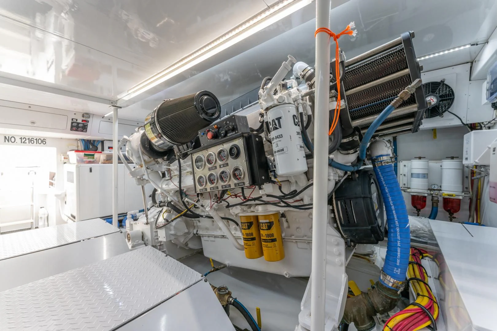 a machine with wires and equipment aboard LET  RIDE Yacht for Sale