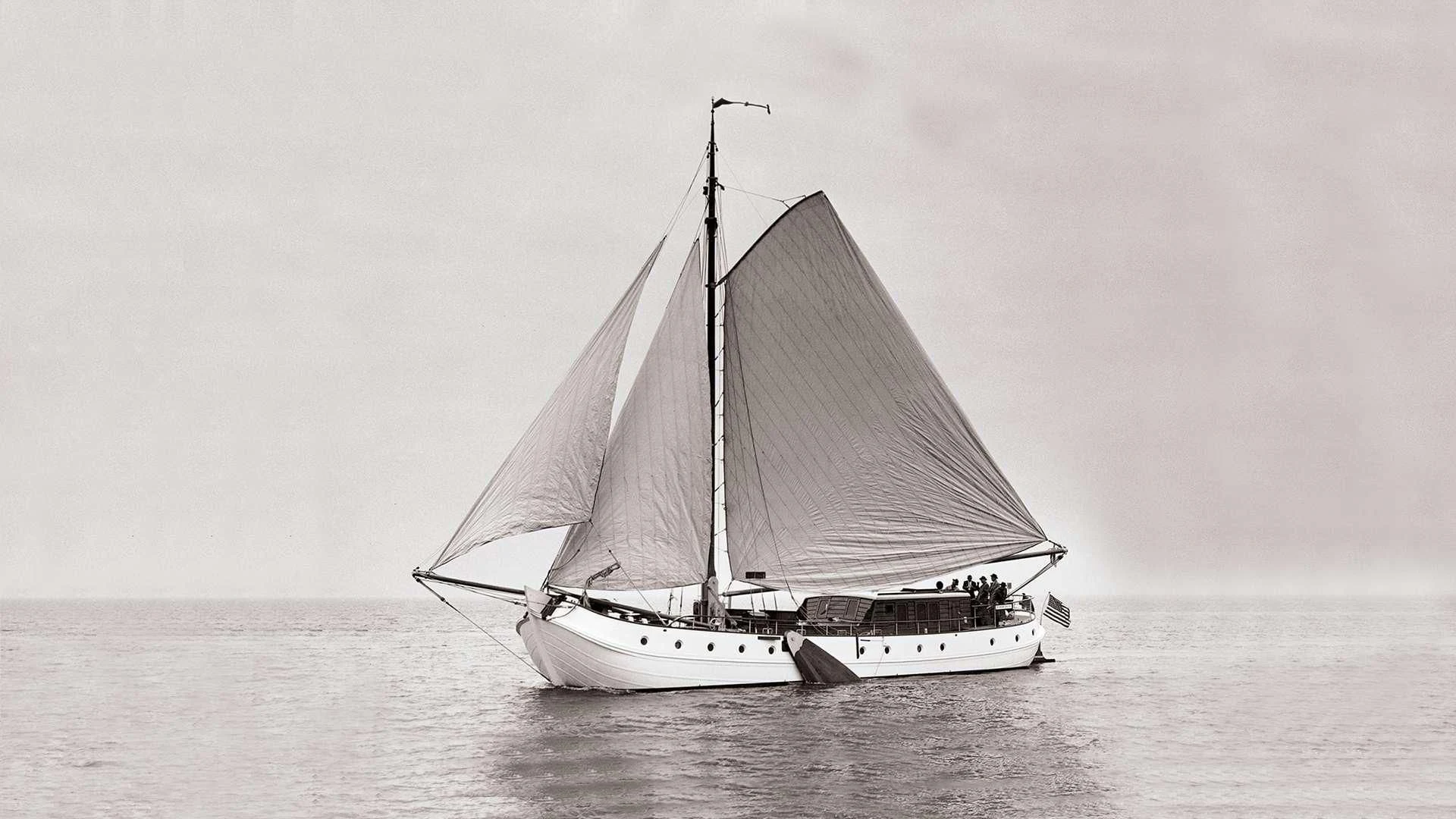 a sailboat in the water aboard DE VROUWE CHRISTINA Yacht for Sale