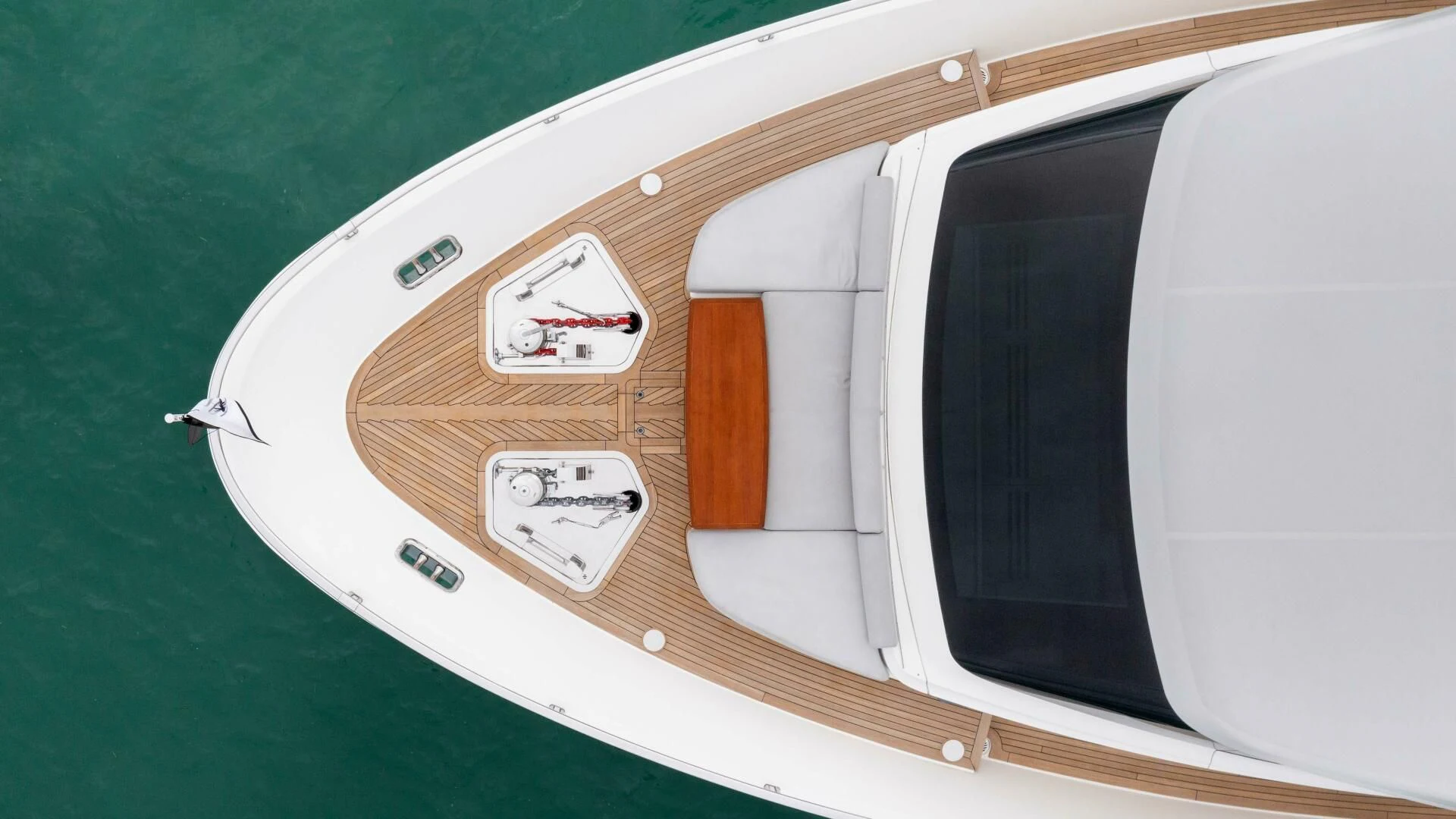 a white electronic device aboard TIME OUT I Yacht for Sale