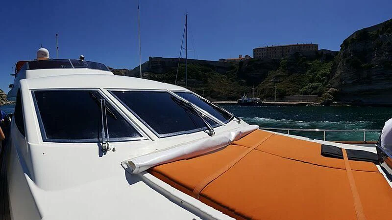 a boat on the water aboard BARON B Yacht for Sale