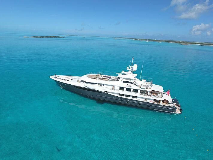 a ship in the water aboard REVELRY Yacht for Sale