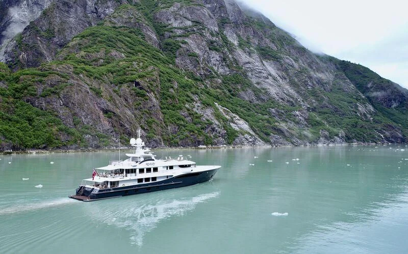a boat in the water aboard REVELRY Yacht for Sale
