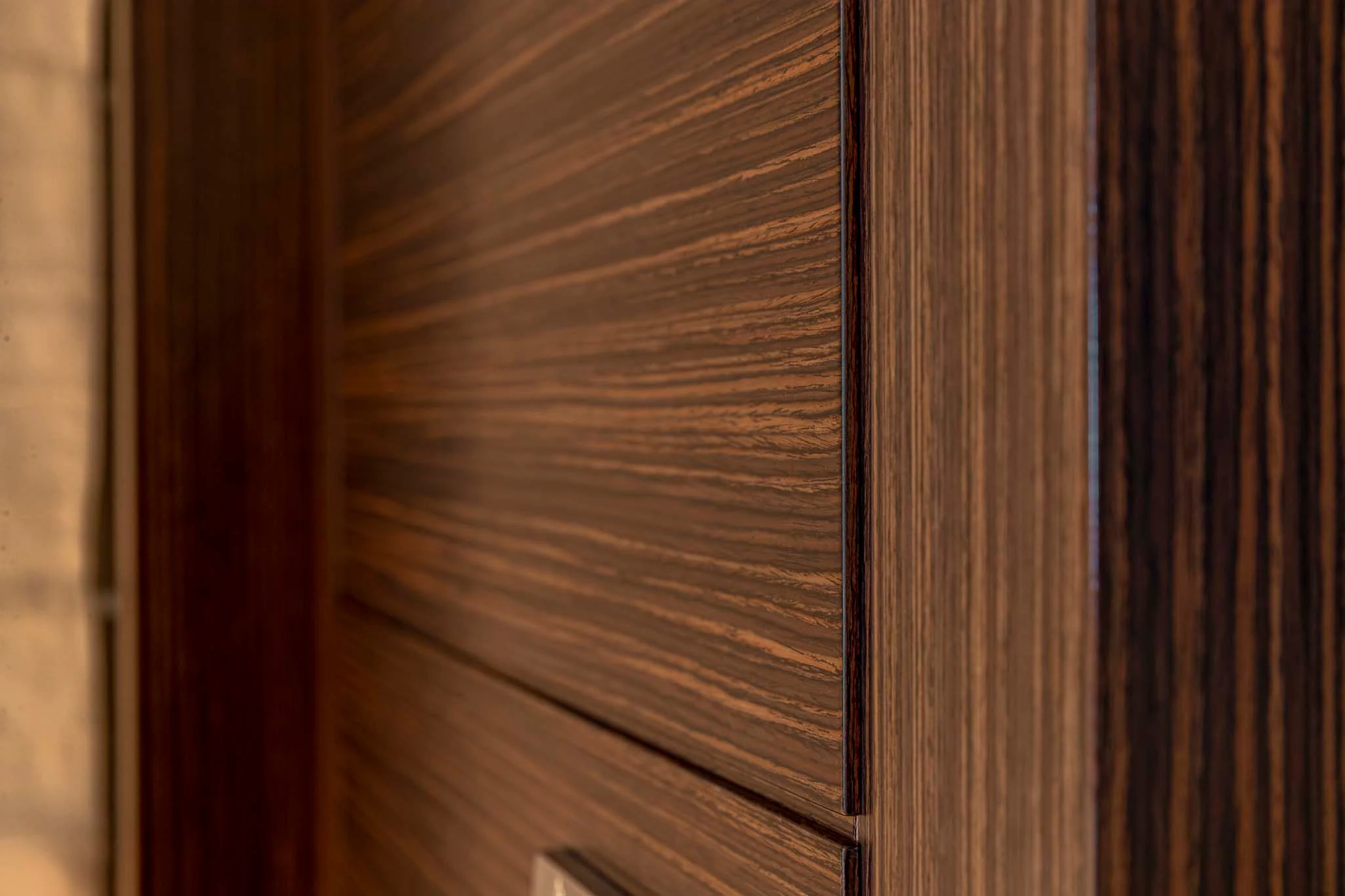 a wood surface with a wood grained surface aboard REVELRY Yacht for Sale