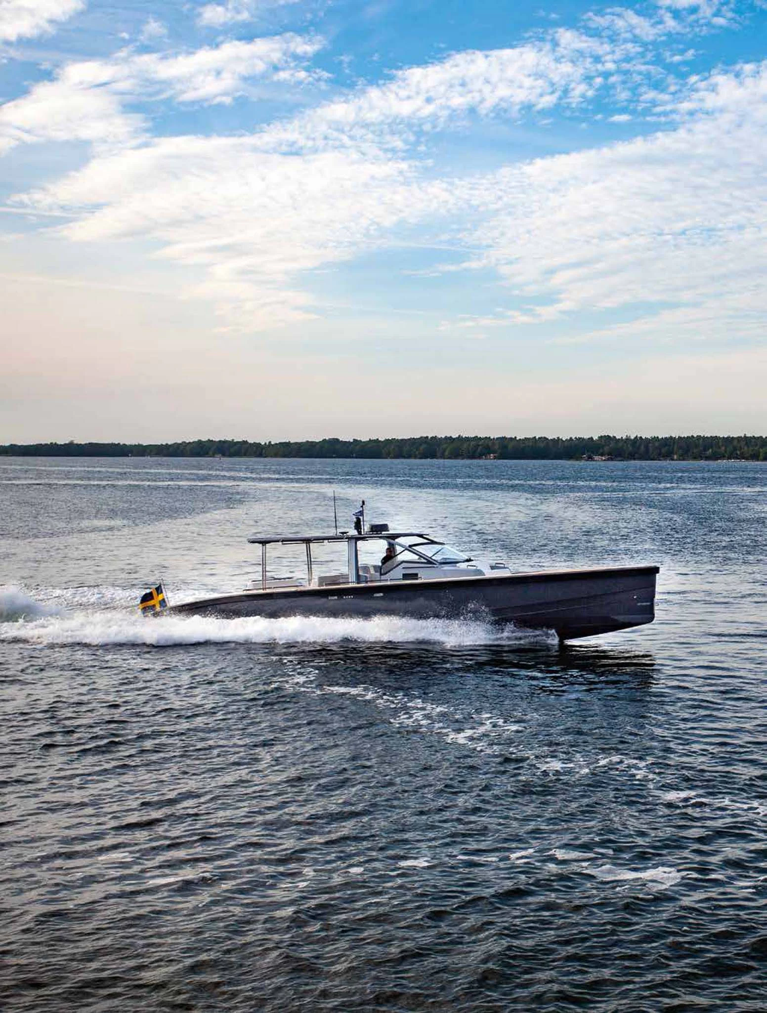 a boat in the water aboard REVELRY Yacht for Sale