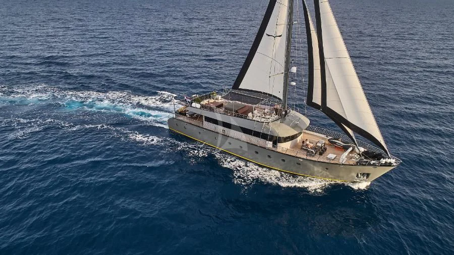 a boat in the water aboard RARA AVIS Yacht for Charter