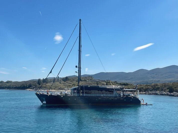 a boat on the water aboard RARA AVIS Yacht for Charter