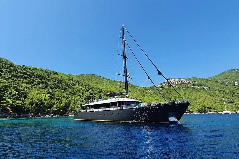 a boat in the water aboard RARA AVIS Yacht for Charter