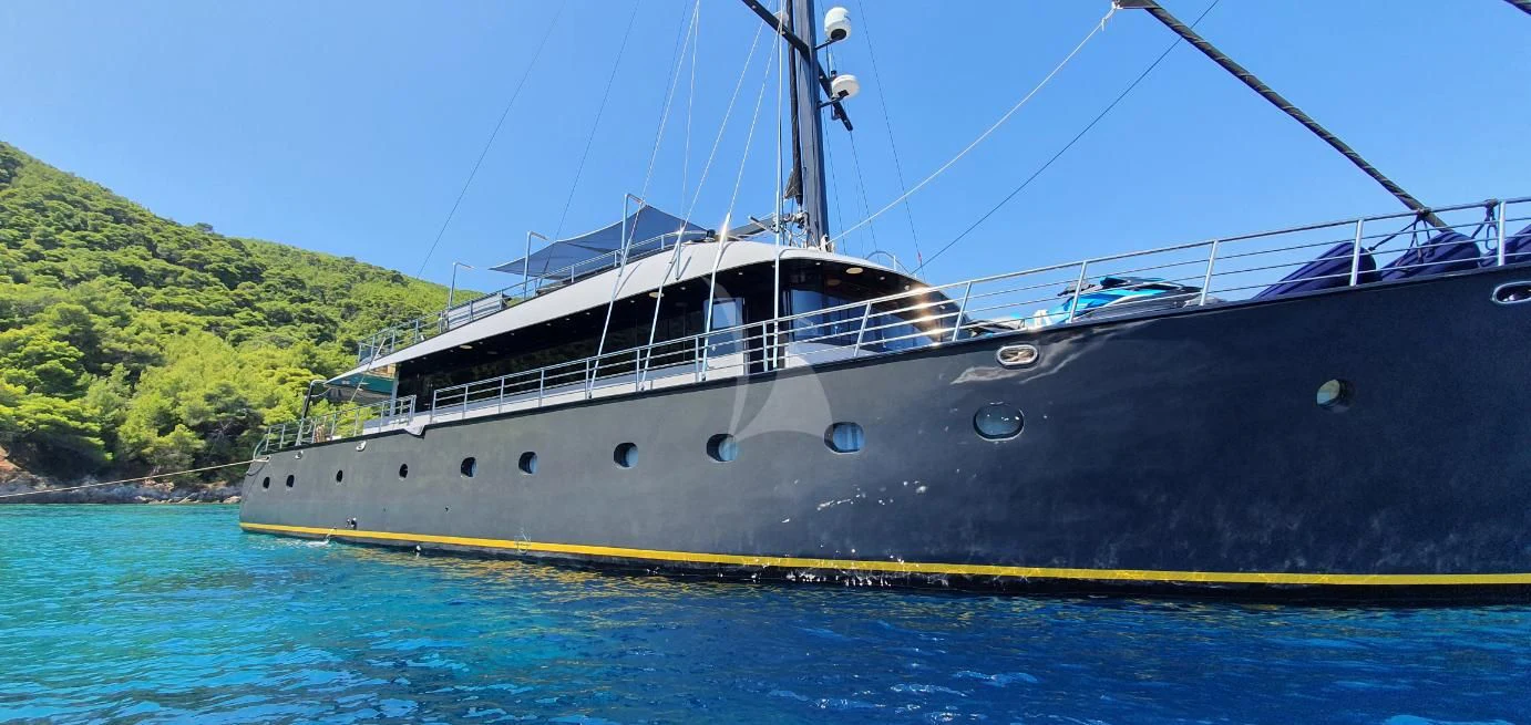 a boat on the water aboard RARA AVIS Yacht for Charter