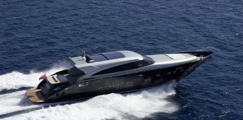 a space ship in the water aboard EL DISPARO Yacht for Sale