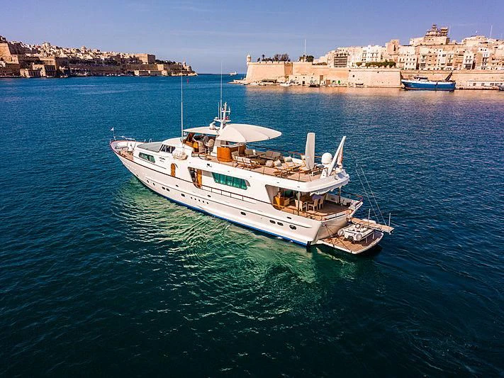 a boat in the water aboard A&A Yacht for Charter