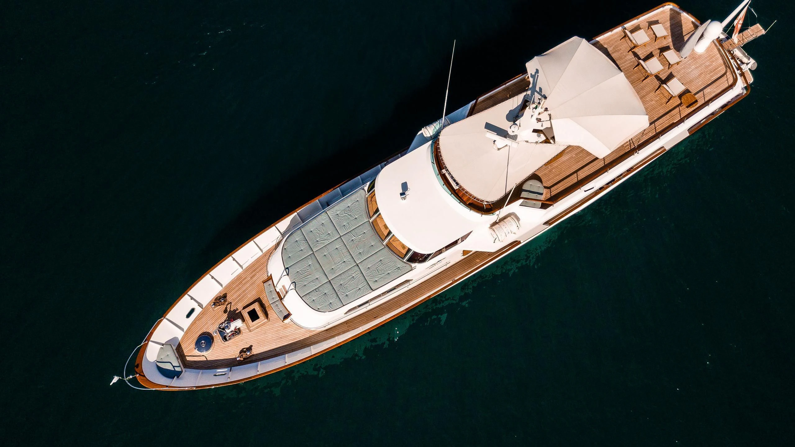 a satellite in outer space aboard A&A Yacht for Charter