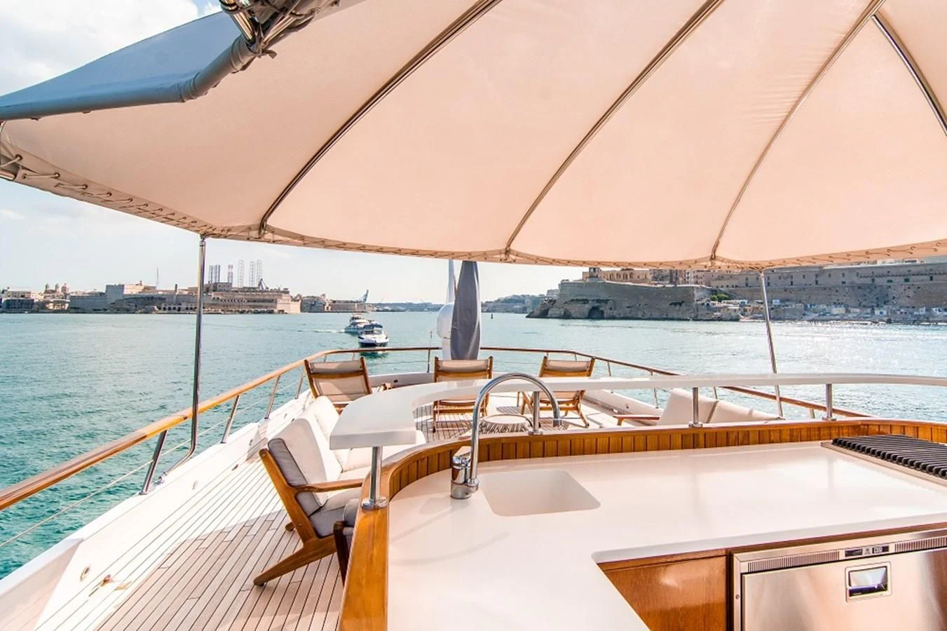 a boat on the water aboard A&A Yacht for Charter