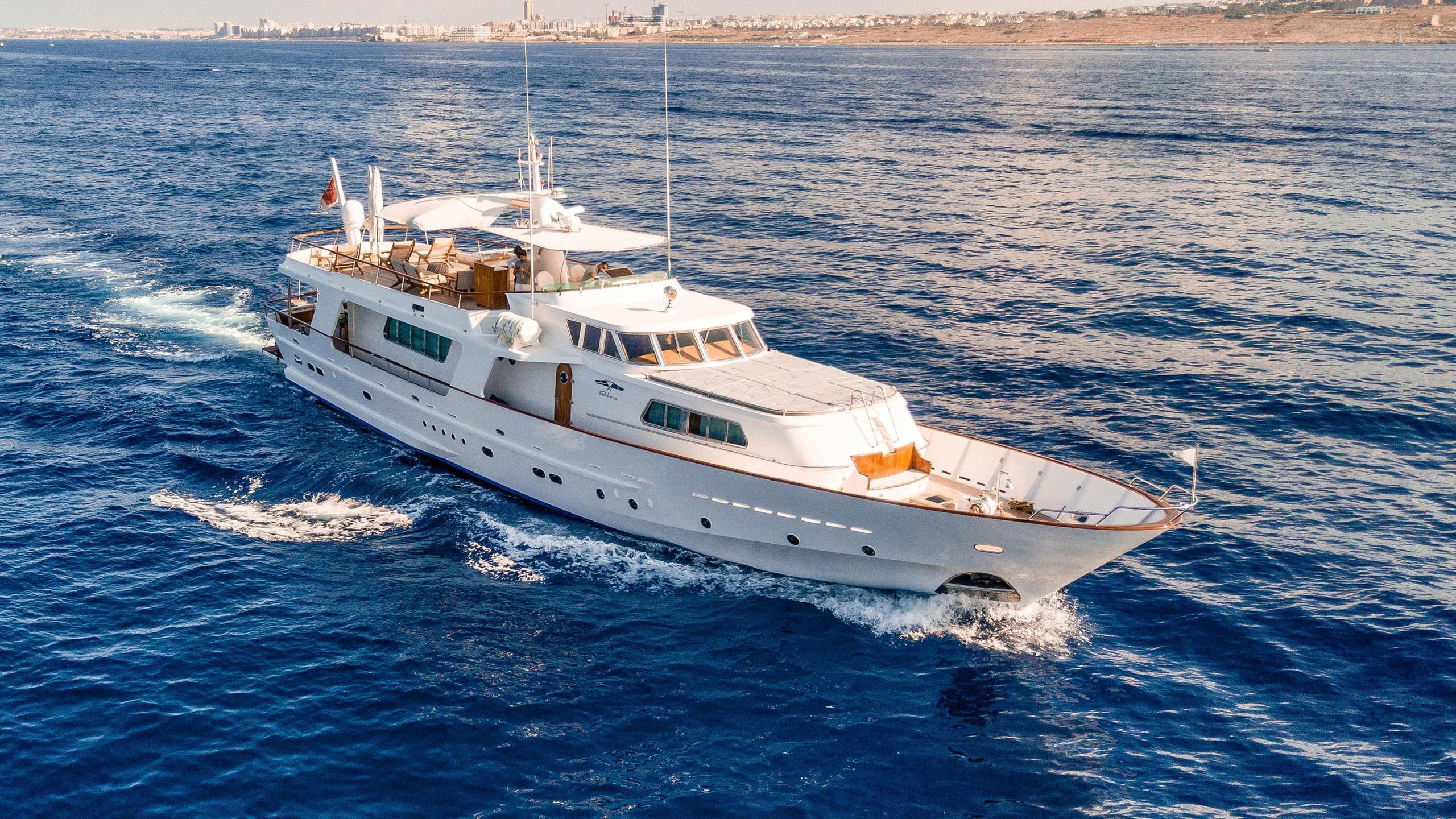 a boat on the water aboard A&A Yacht for Charter