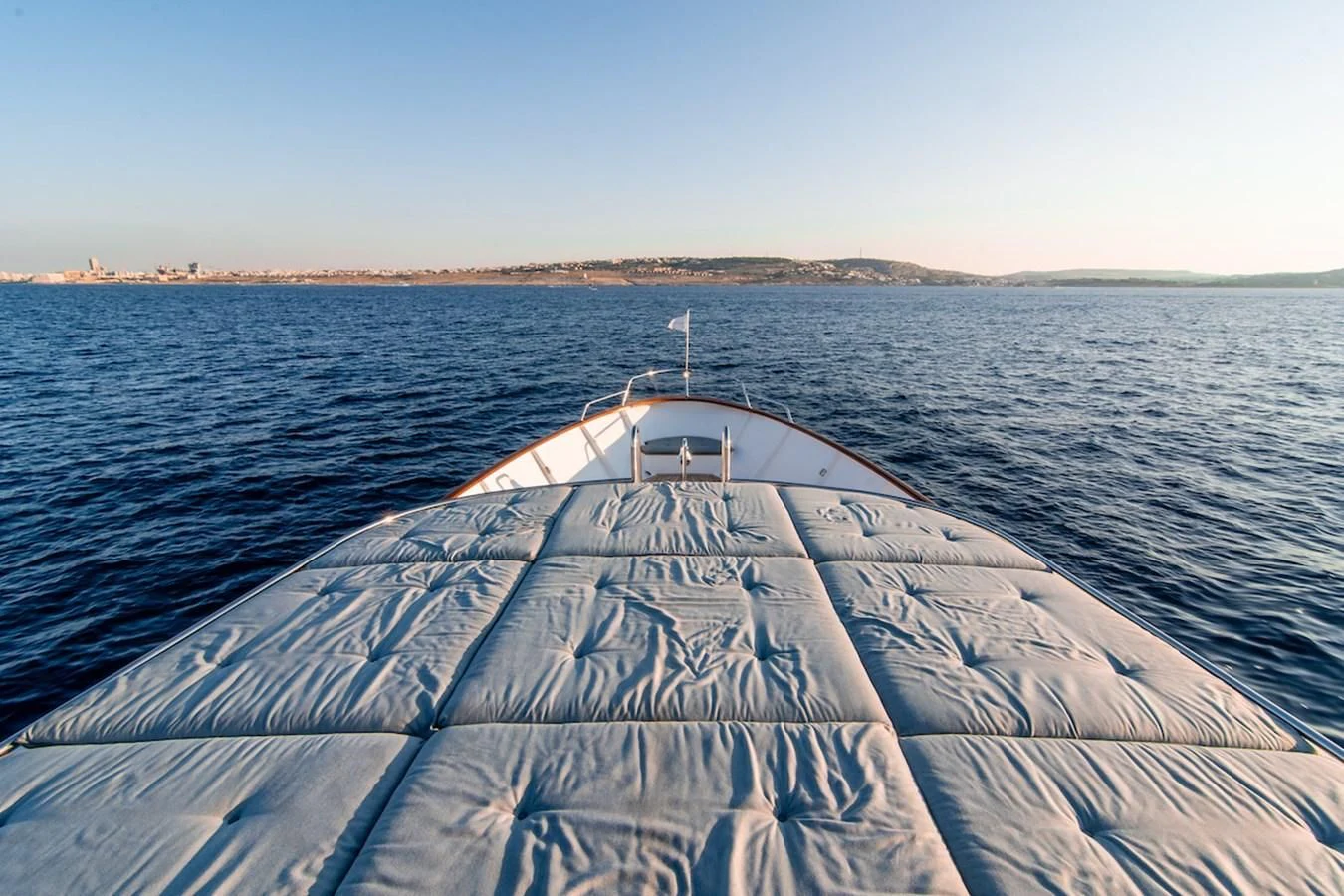 a large boat in the water aboard A&A Yacht for Charter