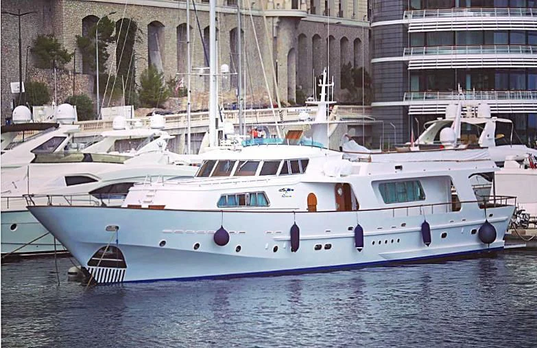 a white boat in the water aboard A&A Yacht for Charter