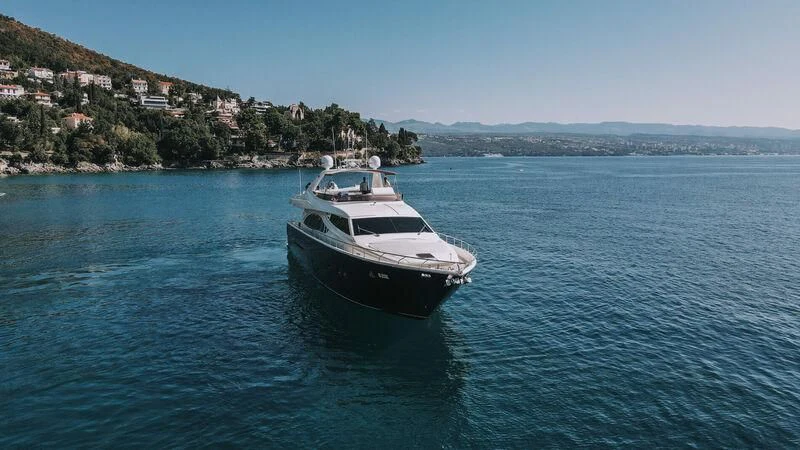 a boat in the water aboard SEA YOU Yacht for Sale