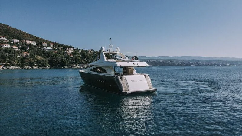 a boat on the water aboard SEA YOU Yacht for Sale