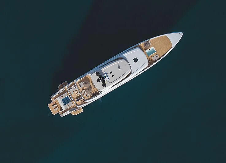 a satellite in the sky aboard LEMON TREE Yacht for Charter