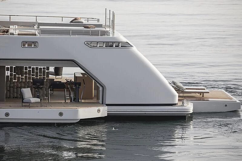 a white yacht on the water aboard LEMON TREE Yacht for Charter