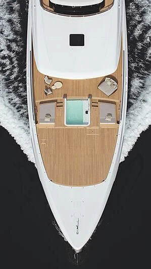 a white and gold object aboard LEMON TREE Yacht for Charter