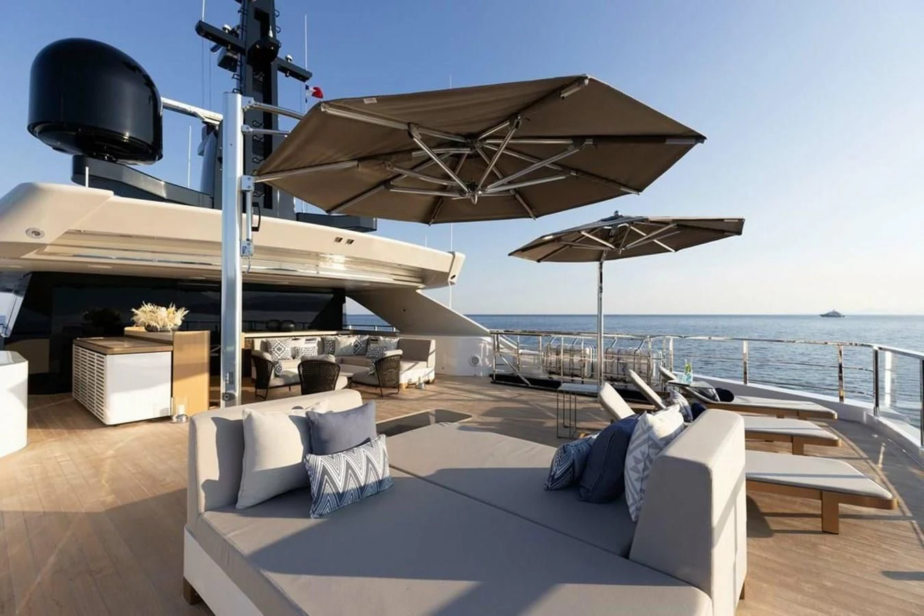 a boat on the water aboard LEMON TREE Yacht for Charter