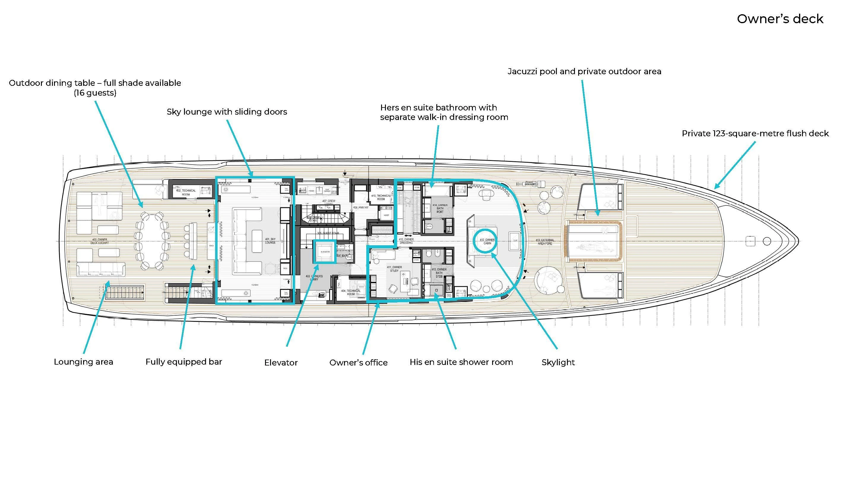 diagram, engineering drawing aboard LEMON TREE Yacht for Charter