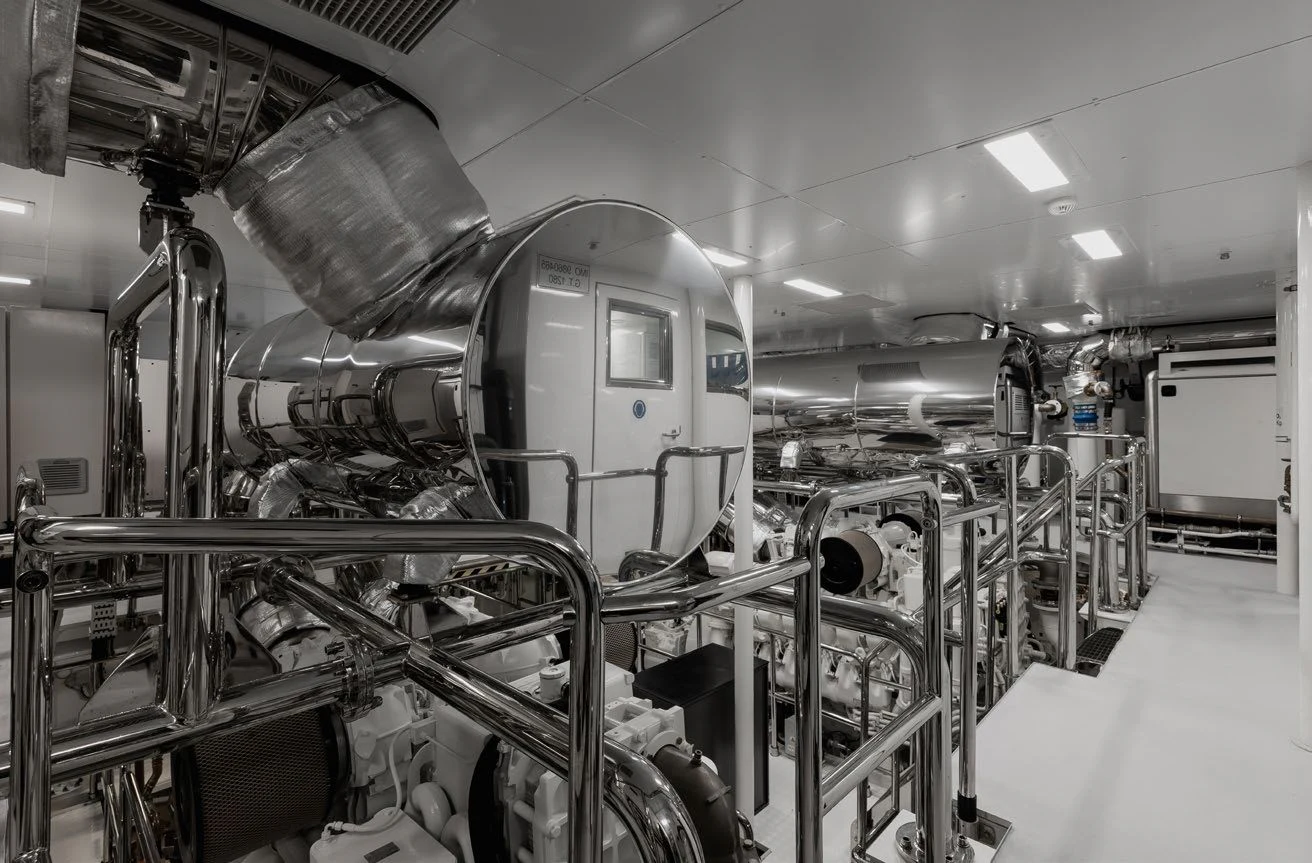 a factory with machines aboard LEMON TREE Yacht for Charter