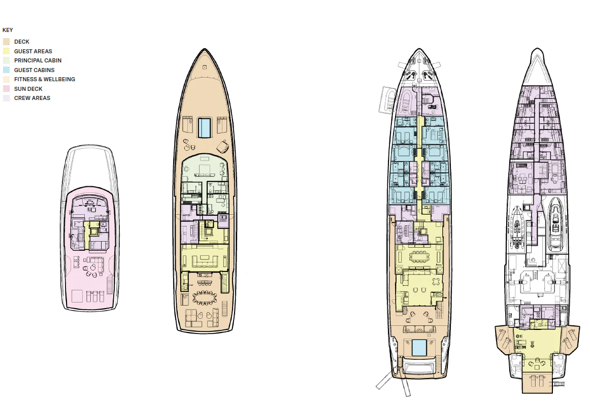diagram aboard LEMON TREE Yacht for Charter