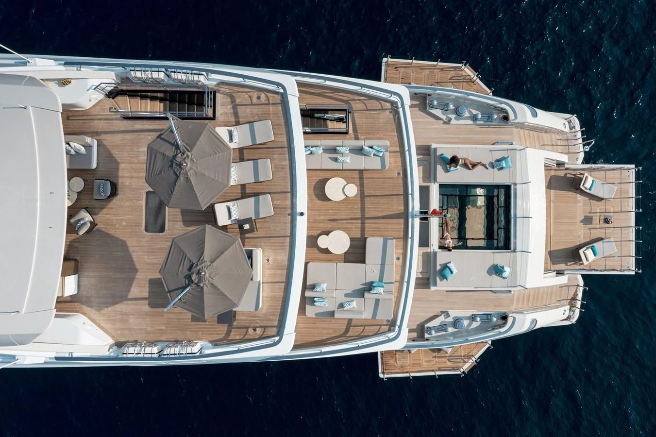 a building with many windows aboard LEMON TREE Yacht for Charter