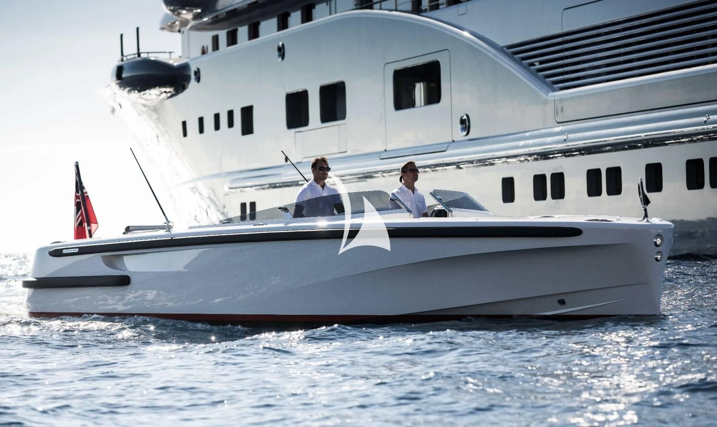 two people on a boat aboard LEMON TREE Yacht for Charter