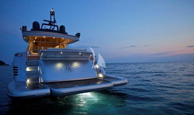 a boat on the water aboard THEA MALTA Yacht for Sale