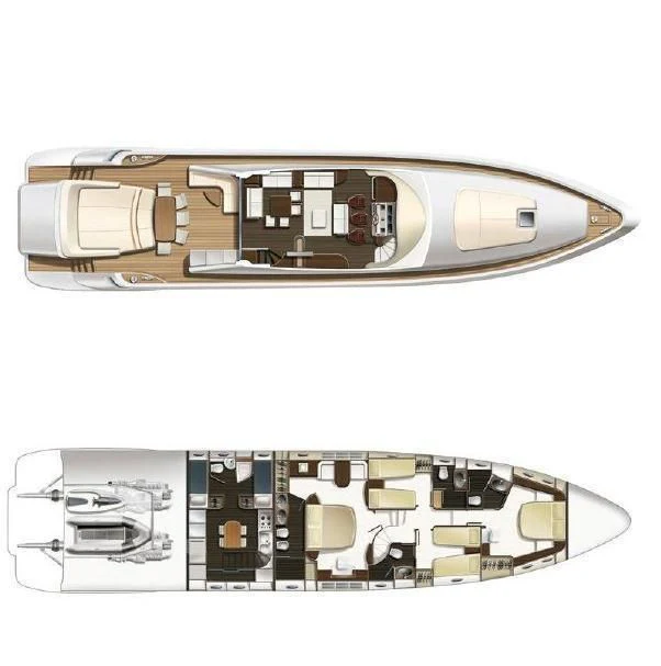 a silver and gold metal device aboard THEA MALTA Yacht for Sale