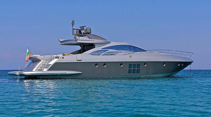 a large boat in the water aboard THEA MALTA Yacht for Sale