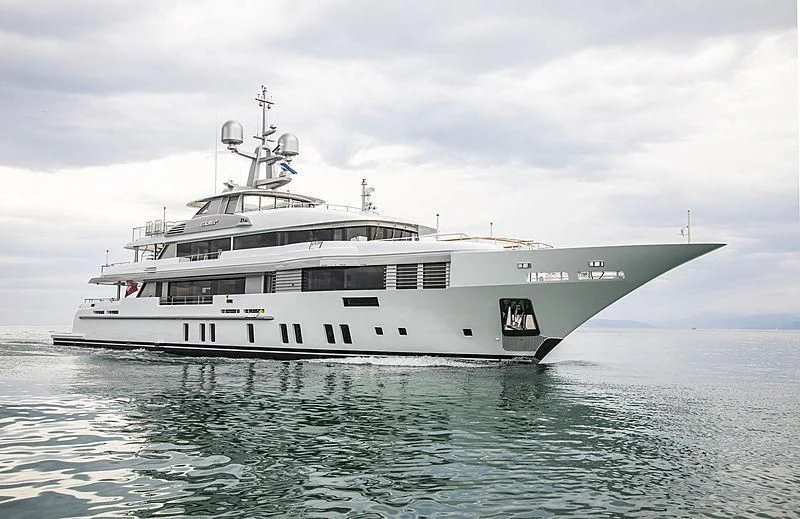a large white ship in the water aboard E.MOTION+ Yacht for Sale