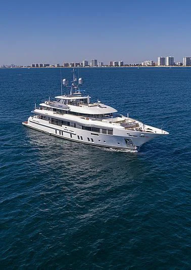 a large white boat in the water aboard E.MOTION+ Yacht for Sale