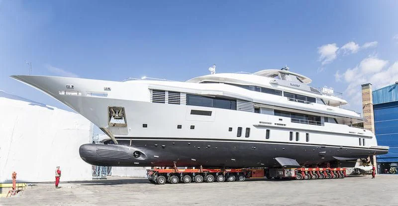 a large cruise ship aboard E.MOTION+ Yacht for Sale