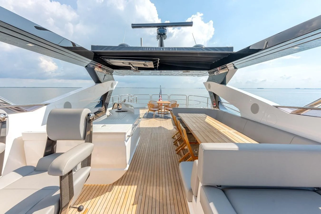 a boat on the water aboard TRIGGER HAPPY Yacht for Sale