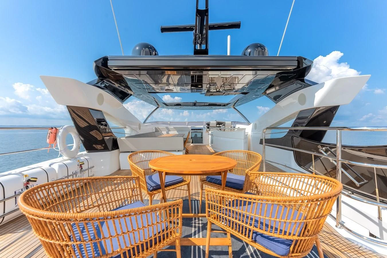 a boat on a body of water aboard TRIGGER HAPPY Yacht for Sale
