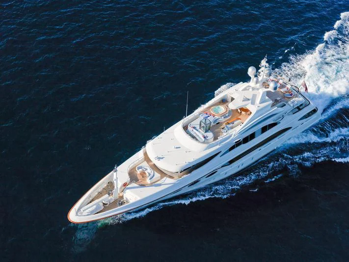 a boat on the water aboard LADY BRAVE Yacht for Sale