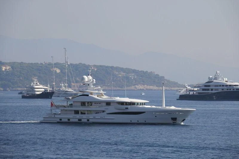 a group of boats in the water aboard LADY BRAVE Yacht for Sale
